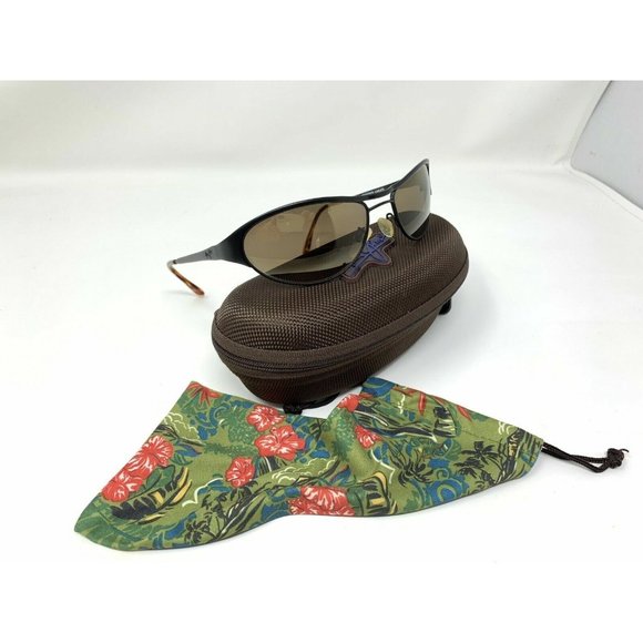 Rare Maui Jim Sunglasses MJ 157-2M Made In Italy MJ 157 Polarized Matte Black - Picture 1 of 12